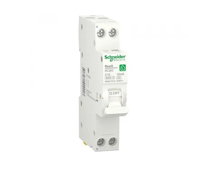 Дифференциальный автомат 1P+N 10A 30ma 6000A AC Schneider Electric RESI9