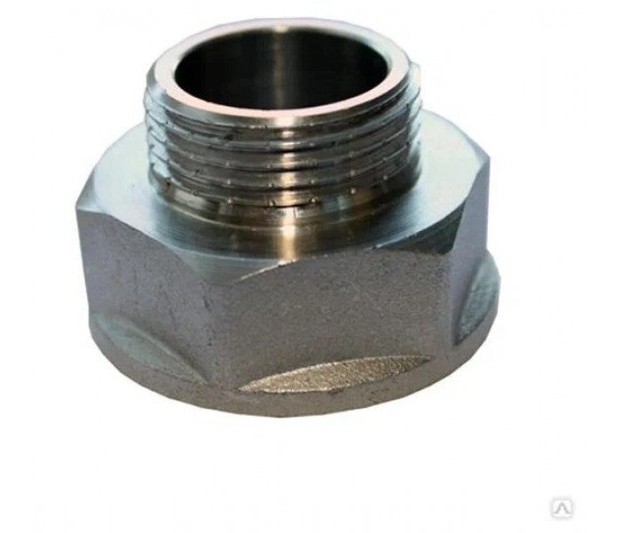 Переходник никелированный 3/4"х1/2" ВР-НР