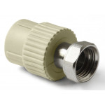 Муфта PPR с накидной гайкой 20х3/4" НГ, серый, Pro Aqua