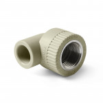 Угольник PPR комбинированный 25х1/2" ВР/90°, серый, Pro Aqua