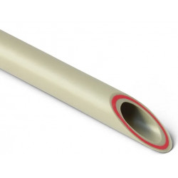 Труба PPR Rubis армированная стекловолокном, SDR6 32х5,4/4000 мм, PN25, серая, Pro Aqua
