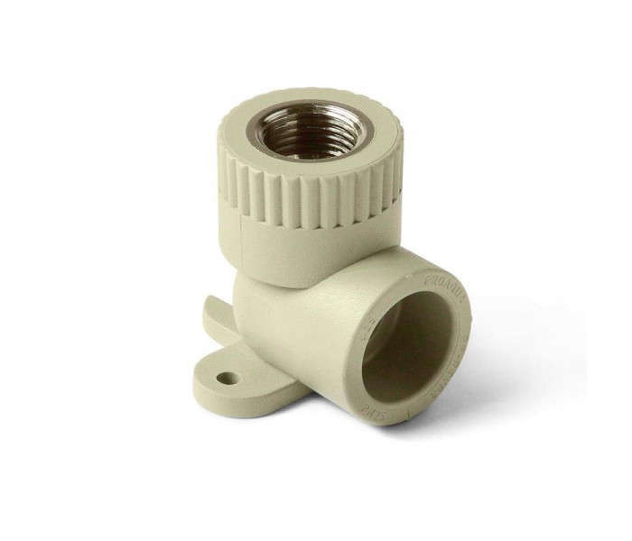 Водорозетка PPR 20х1/2" ВР/90°, серая, Pro Aqua