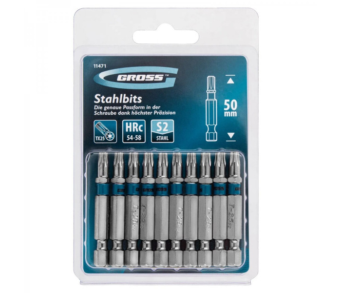 Бита TORX 25х50, сталь S2// Gross