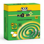 Спирали от комаров малодымные без запаха 10шт, Nadzor
