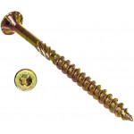 Шуруп конструкционный 6,0х80 пот/г, TORX, желтый цинк