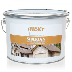 Краска для дерева HUSKY SIBERIAN акриловая белая (2,7л) База А
