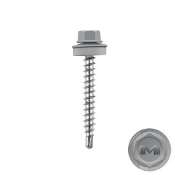 Кровельный саморез RAL7004 серый 4,8х38(35)