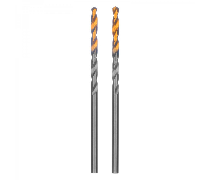 Сверло спиральное по металлу 2,5x57мм, Р6М5, Golden Tip , 2шт.// Denzel