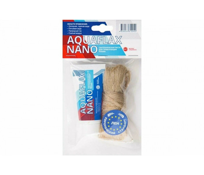 Паста 30 гр. + лён 15 гр. Aquaflax nano, Сантехмастер