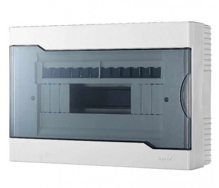Бокс навесной с прозрачной крышкой ЩРН-П-12 IP40, Lezard